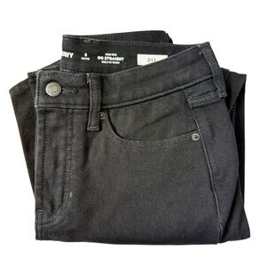 Old Navy High-Rise OG Straight Built-In Warm Jeans Black Petite 2P